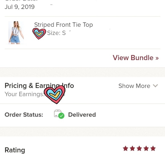 (1 Left) Can You Knot | Striped Front Tie Top - Picture 3 of 6